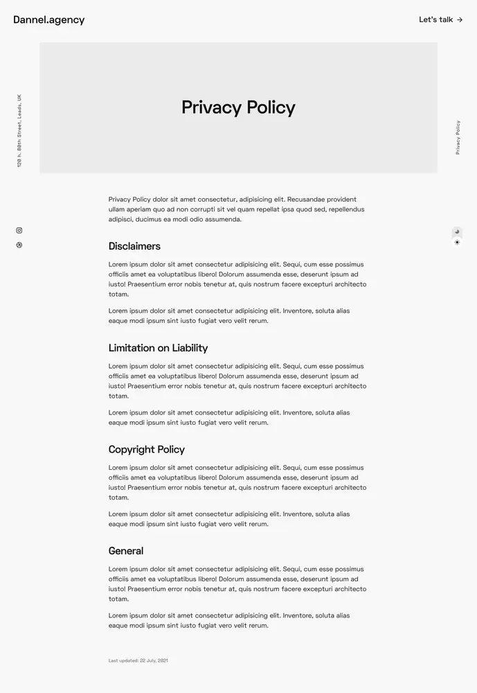 agency — privacy