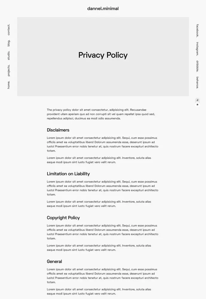 minimal — privacy
