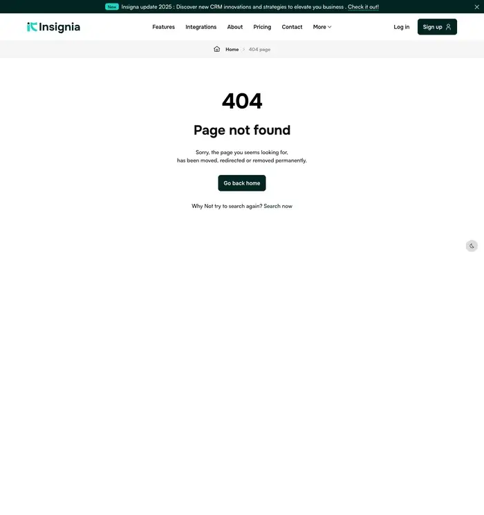 404 page